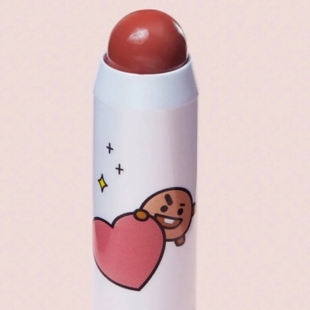 The Creme Shop BT21 Lip + Cheek Chic Stick Rocky Road Shooky Hyaluronic Acid